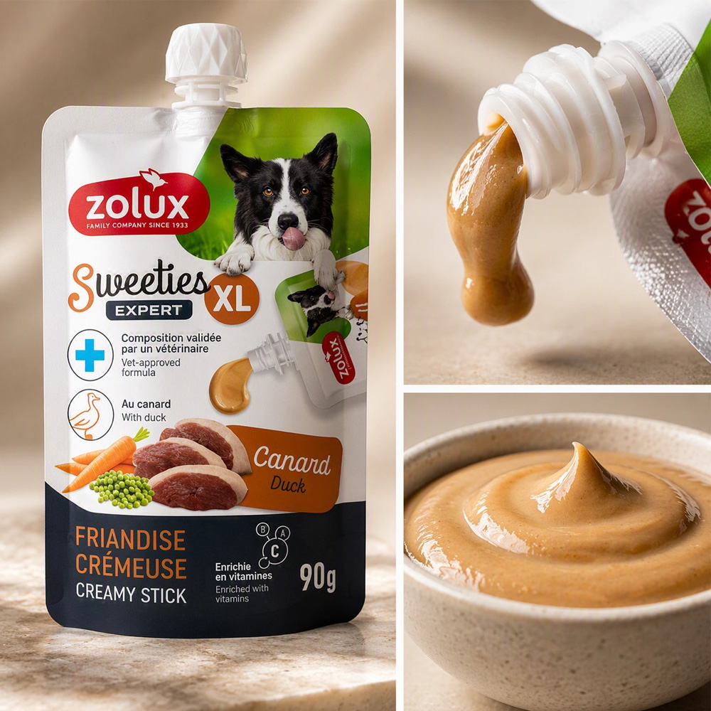 Przysmak Kremowy dla Psa SWEETIES XL z Kaczką 90g ZOLUX